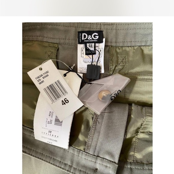 NWT Dolce & Gabbana D&G Olive skirt size 46 US 10 - Picture 5 of 5